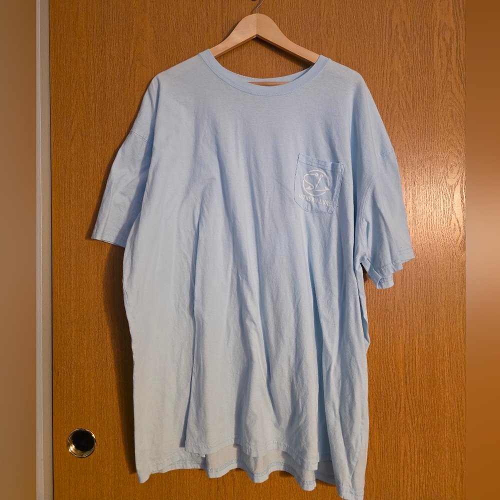 Southern Lure Light Blue Men's Short Sleeve Tee 3XL